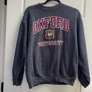 GREY OXFORD CREWNECK
